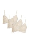 Soutien-Gorge 1/2 Bonnet en Dentelle pour Femmes Soutien-Gorge sans Fil en Dentelle sans Fil avec Bralette Plunge Solid Breat