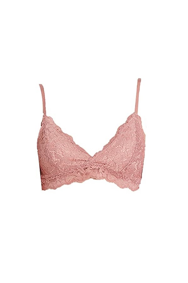 Soutien-Gorge 1/2 Bonnet en Dentelle pour Femmes Soutien-Gorge sans Fil en Dentelle sans Fil avec Bralette Plunge Solid Breat