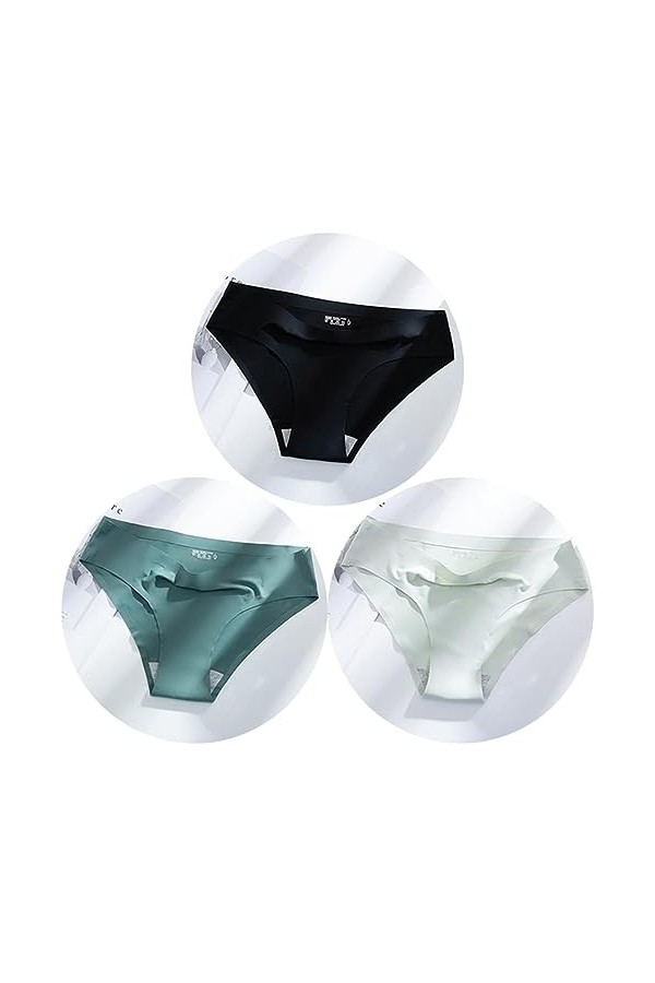 NOGRAX Culotte Femme Couleurs des Couleurs des Hommes Potte De Femmes Respirant sans Couture sous-Verdar-Set 1-M-3 Pièces