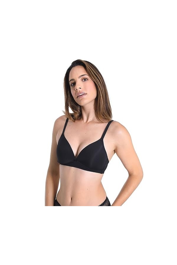 SASSA - Soutien-Gorge à Coque sans Armature Tempting Passion 18359 - Femme - Noir - 95A