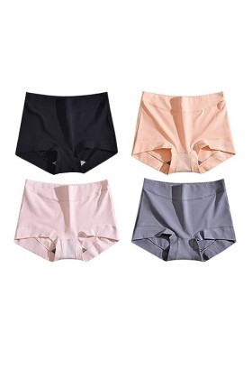 Culotte Taille Haute en Coton graphène Entrejambe, Culotte de Protection Anti-Fuite, Culotte en Coton Respirante 4PCS-c,4XL 