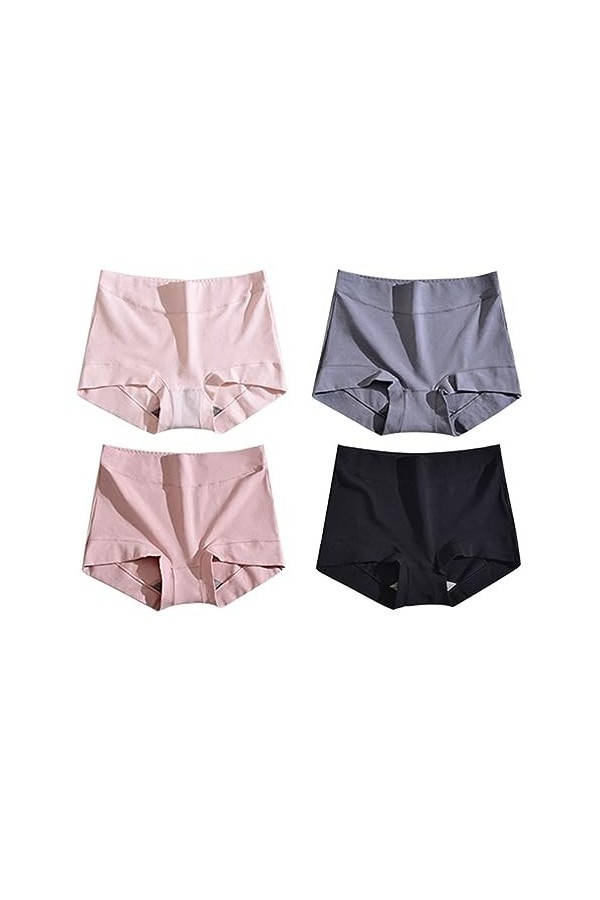 Culotte Taille Haute en Coton graphène Entrejambe, Culotte de Protection Anti-Fuite, Culotte en Coton Respirante 4PCS-c,4XL 