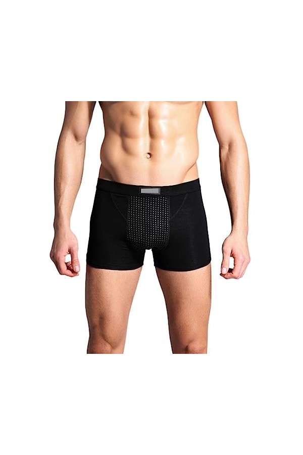 MECKOZ 5pcs Culotte Énergétique de Thérapie Magnétique sous-vêtements Dagrandissement Physiologique pour Hommes Caleçon de S