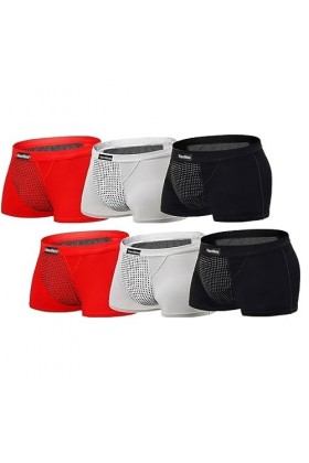 Thérapie Magnétique Énergétique Sous-vêtements Dagrandissement pour Hommes Short Tourmaline pour la Santé de la Prostate Cal