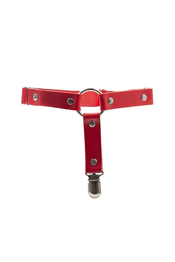 Harajuku Punk en forme damour en cuir Sexy jambe anneau Simple Punk Hip-Hop jambe anneau pied anneau jarretière Cosplay bijo