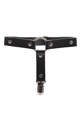 Harajuku Punk en forme damour en cuir Sexy jambe anneau Simple Punk Hip-Hop jambe anneau pied anneau jarretière Cosplay bijo