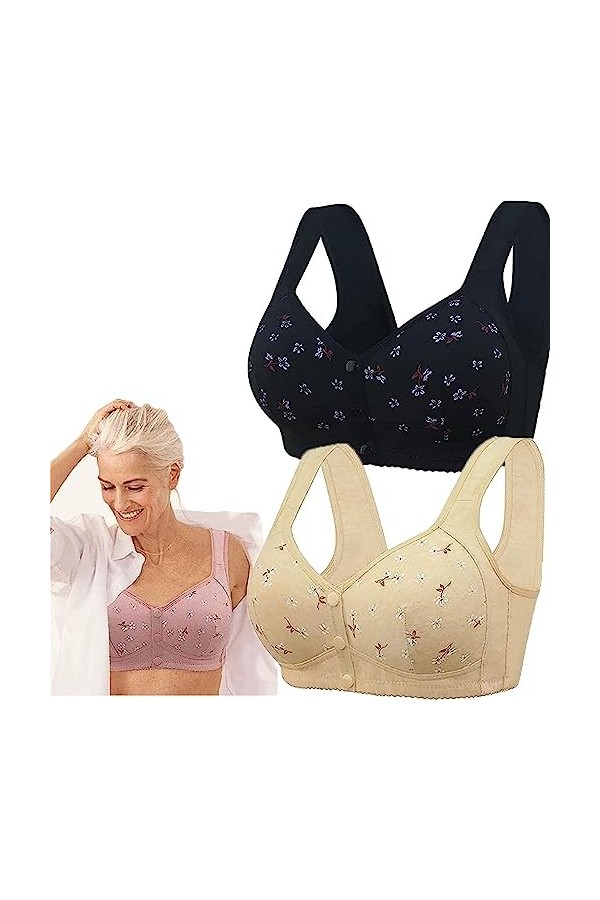 LSNTUU Daisy Bra for Seniors,Daisy Bra for Women,Daisy Bras for Older Women,Lisa Charm Daisy Bra for Seniors B+PI,6XL 