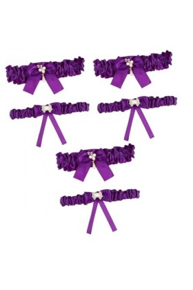 Abaodam 6 Pièces Anneau De Jambe Ceinture De Mariée Porte-jarretelles Mariage Jarretière Cuisse Jarretière De Mariée Pour Le 