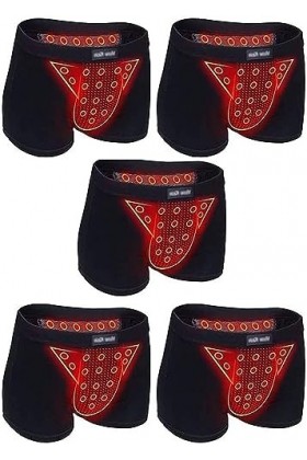 5 Pièces Thérapie Magnétique Santé Hommes Slips Avec U-Pouch Briefs Briefs Boxer Fonctionnel Tourmaline Protéger La Prostate 