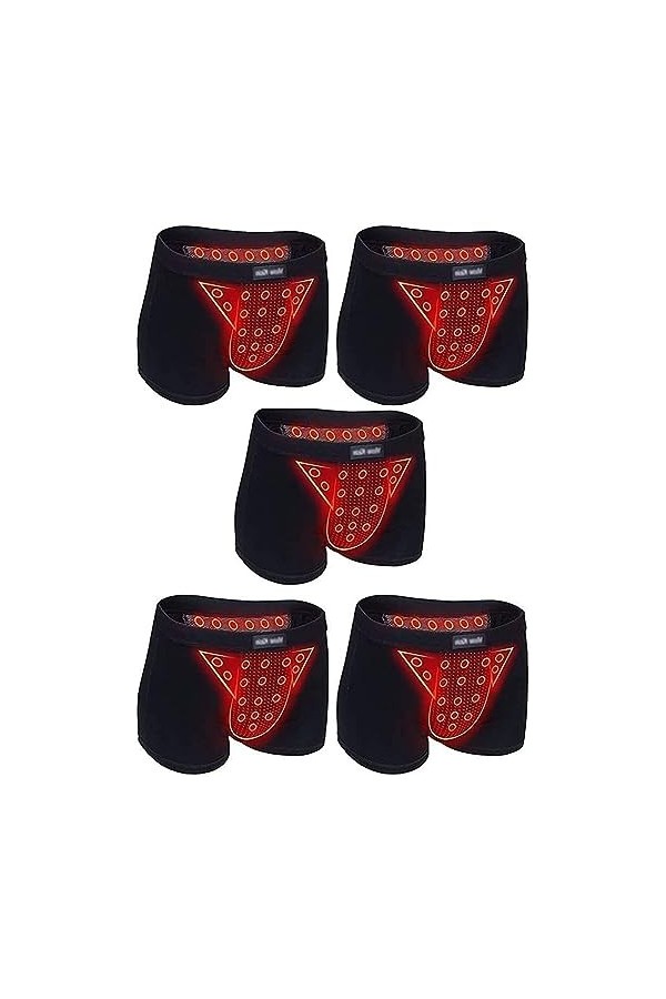 5 Pièces Thérapie Magnétique Santé Hommes Slips Avec U-Pouch Briefs Briefs Boxer Fonctionnel Tourmaline Protéger La Prostate 
