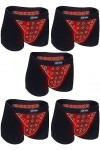 5 Pièces Thérapie Magnétique Santé Hommes Slips Avec U-Pouch Briefs Briefs Boxer Fonctionnel Tourmaline Protéger La Prostate 