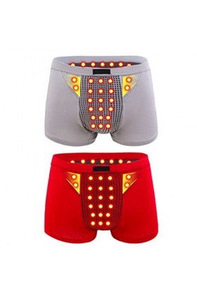 AAREHA Shaping Body Magnetic Therapy Shorts Health Care Boxer Briefs Enlargement Underwear with U Convex Pouch Color : Style