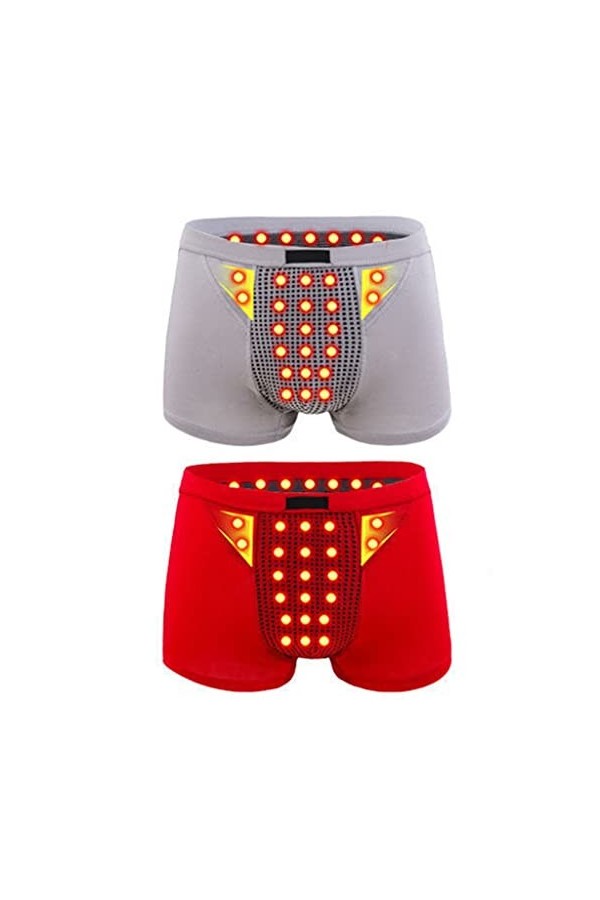 AAREHA Shaping Body Magnetic Therapy Shorts Health Care Boxer Briefs Enlargement Underwear with U Convex Pouch Color : Style