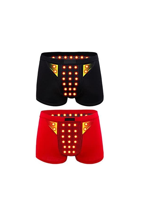 AAREHA Shaping Body Magnetic Therapy Shorts Health Care Boxer Briefs Enlargement Underwear with U Convex Pouch Color : Style