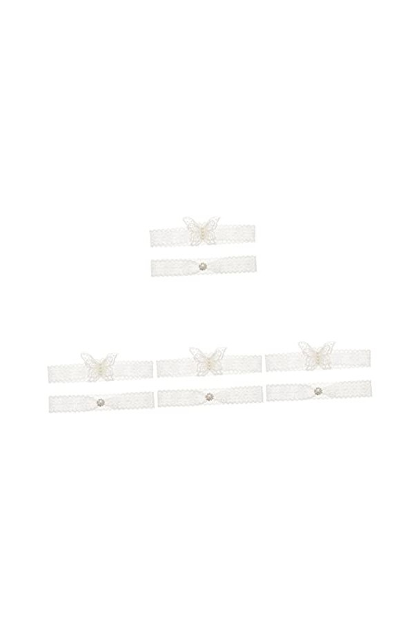 Abaodam 8 Pièces Anneau De Jarretière Femmes Dentelle Jarretelles De Mariée Jarretières De La Mariée Jarretière De Mariage po