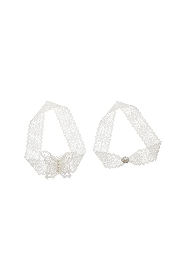 Abaodam 8 Pièces Anneau De Jarretière Femmes Dentelle Jarretelles De Mariée Jarretières De La Mariée Jarretière De Mariage po