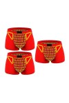 MECKOZ Pack 3/5/10 sous-vêtements Physiologiques de Thérapie Magnétique pour Hommes Boxer Tourmaline Thérapie de la Prostate 