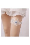 GOOFFY Blanc Dentelle De Mariage Jarretières Perle Stretch Prom Jarretière De Mariage Jambes De Mariée Jarretière Ensemble Se