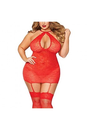 sous-vêtements Sexy pour Femmes, Ensembles de Robe, Lingerie Sexy, vêtements de Nuit en Dentelle, Ensemble Jarretelles de Per