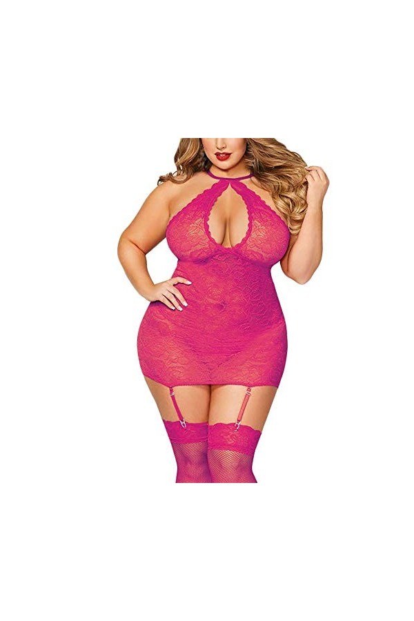 sous-vêtements Sexy pour Femmes, Ensembles de Robe, Lingerie Sexy, vêtements de Nuit en Dentelle, Ensemble Jarretelles de Per