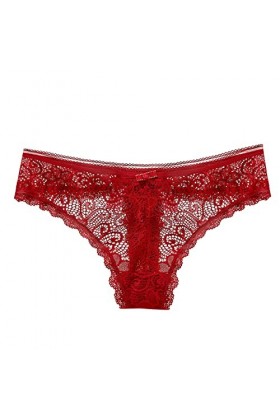 Dasongff Culotte Sexy Transparente Femme Slips Dentelle Taille Basse String Sexy Chic Ficelle Tangas Sexy sans Couture pour F