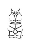 JMMHSS Punk Body Harness lingerie femmes plus grande taille creuse cage soutien - gorge jambières ensemble femmes carnaval Da