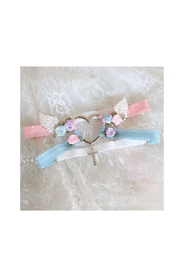 GOOFFY Sexy Harajuku Lolita Porte-Jarretelles Femmes à Volants Dentelle nœud Papillon Cloche Cuisse Anneau Japonais jarretell