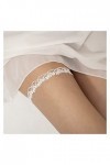 COLIFAS Femmes Jarretière Boucle Fleur Dentelle Jarretière Ceinture Cuisse Anneau De Mariage Boucle De Jambe De Mariée Réglab