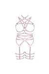 JMMHSS Femmes punk Body harnais ensemble de sous - vêtements pleine taille sangle lanières cadre cage rave soutien - gorge C