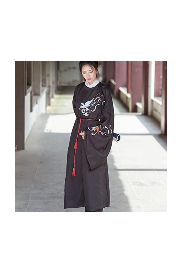 MOOCO MORNING Costume dHalloween pour couples - Rôle inversé - Bleu, vert, rouge - Costume de scène pour femme - Homme Hanfu