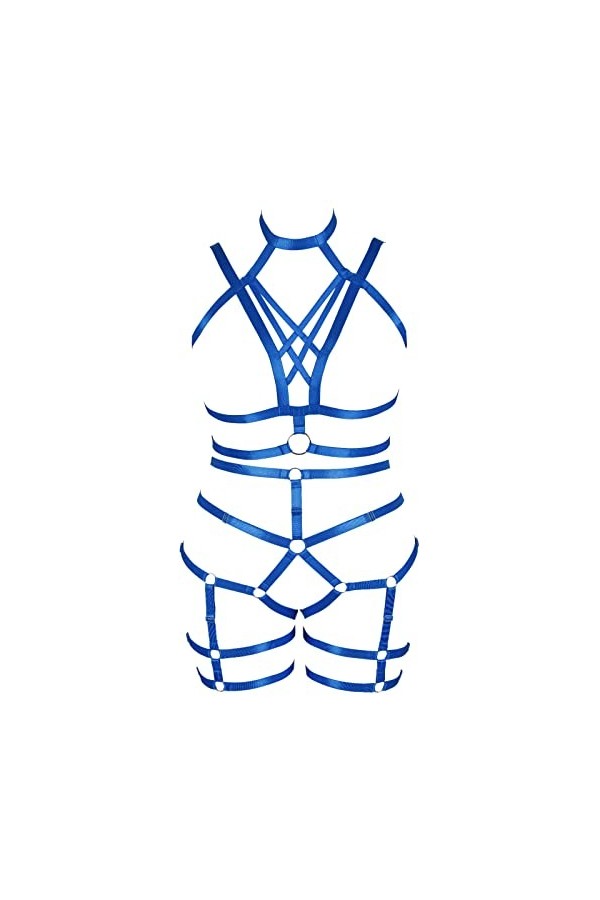 JMMHSS Harnais de corps grande taille pour femmes ensemble de porte-jarretelles bas Lingerie porte-jarretelles élastique Vin