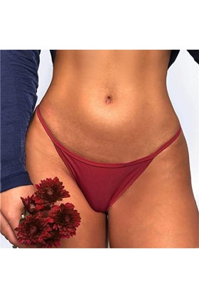 ORANDESIGNE E Vin Rouge Culotte sous-Vetements Culotte Hipster Culotte Sexy Culotte en Dentelle pour Femmculottes pour Femmes