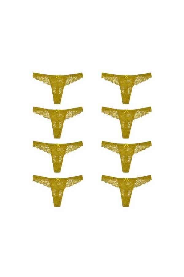 Necalisi Lot de Culotte Femme Lot de 8 Multicolore-6 Femmes Sexy Culotte Sculptante Slips Hipster Confortable Taille Haute Cu