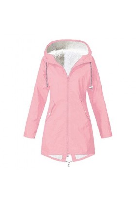 Veste dhiver pour femme - Veste en peluche - Col à revers - Manches longues - Vintage - Épaisse - Veste de survêtement longu