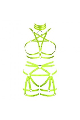 JMMHSS Plus taille garter ceintures femmes Slim - in pantalons punk grand festival gothique soutien - gorge Halloween Orange