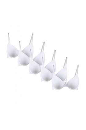 JEShifangjiusu Soutien-Gorge à Double RangéE De Boucles Et à Bonnets Souples pour Femmes Soutien-Gorge à Armature Fine avec B