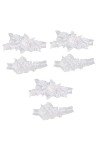 SOIMISS 6 Pcs 1 Jarretières De Mariage pour Les Mariées Dentelle Jarretière De Mariage Jambes De Mariée Accessoire Porte-Jarr
