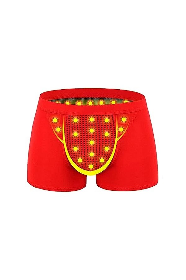 MECKOZ Magnetic Therapy Energetic Men Panties sous-vêtements Dagrandissement Élastiques Respirants en Modal Augmentation Rap