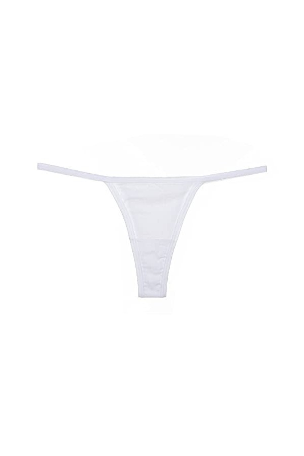 DVRFEBT String Femme - Low Rise Sexy Thong, Cotton Elastic G-String Female Briefs, Strings pour Femmes Salope sous-Vêtements 