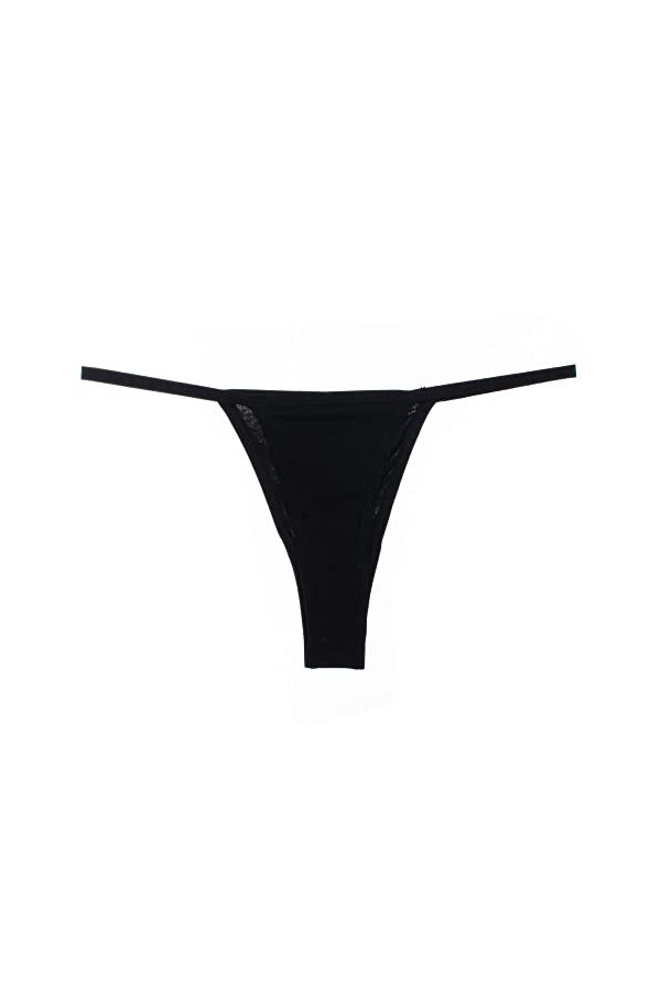 DVRFEBT String Femme - Low Rise Sexy Thong, Cotton Elastic G-String Female Briefs, Strings pour Femmes Salope sous-Vêtements 