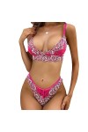 ZTIANEF NoëlSexy Lingerie Cils Transparents Crossover sexless Sex Combinaison, Rose, XL