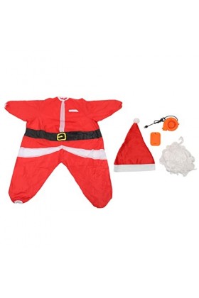 Costumes élastiques de Père Noël de Noël, Costumes de Vêtements de Noël Gonflables en Polyester Intéressants, Vêtements de Fê