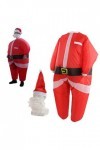 Costumes élastiques de Père Noël de Noël, Costumes de Vêtements de Noël Gonflables en Polyester Intéressants, Vêtements de Fê