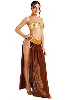 Tooperze Beautyplay Costume Sexy Princesse Leia Slave Mlle Manners Uniforme