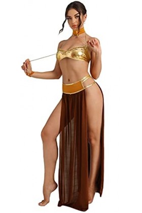Tooperze Beautyplay Costume Sexy Princesse Leia Slave Mlle Manners Uniforme