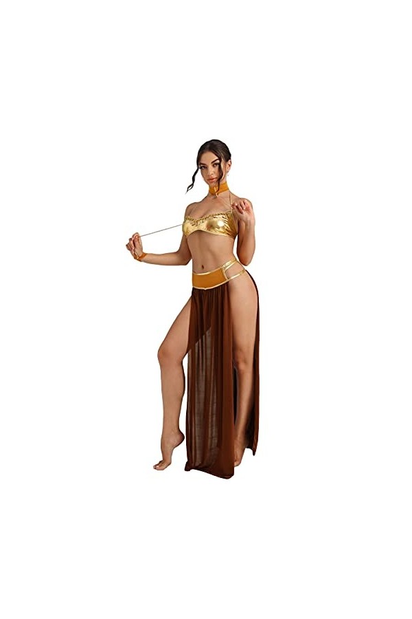 Tooperze Beautyplay Costume Sexy Princesse Leia Slave Mlle Manners Uniforme