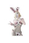 JasmyGirls Sexy Bunny Cosplay Lingerie Coquine Maid Costume Kawaii Anime Micro Bikini Babydoll Tenue Fourrure Velours Soutien