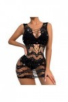 Femmes Sexy Avancé Creux Forage Passion Net Vêtements Lingerie Pyjamas Vêtements pour Femmes Lingerie Sexy Noir Taille Uniqu