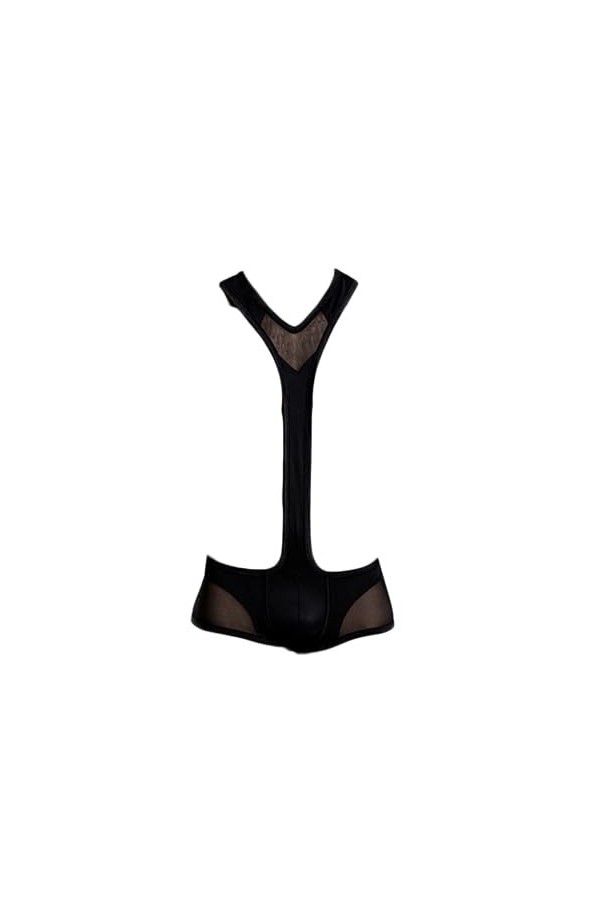 OLIns Hommes Sexy Harnais Jockstrap Bulge Pouch Combinaison de Lutte Singlet Jumpsuit Pyjama Singlet Jeu de rôle Sexy Color: