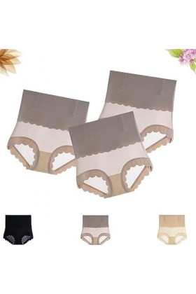 VACSAX Mask Texture Tummy Control Underwear, High Waist Butt Lift. 3PCS-C,XXL 